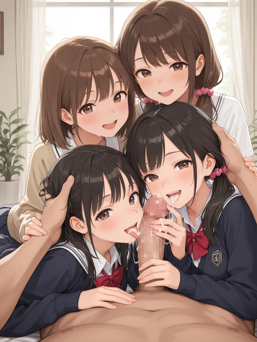 女子高生ハーレムプレイ - スクールもの エロ画像 - 126524507_p17